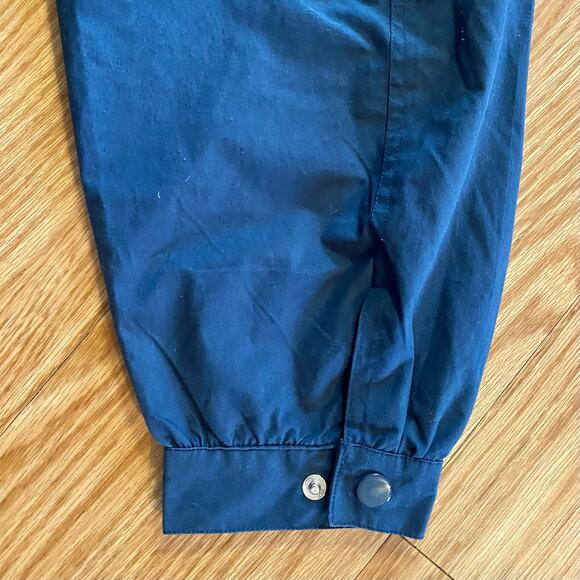 Castaways Vintage Blue Nautical Stripe Windbreaker Jacket Unisex Mens XLarge - Picture 8 of 16